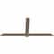 Ekena Millwork Eugene Smooth Timber Gable Bracket, Douglas Fir, 96"W x 44"H x 1 1/2"D x 5 1/2"F, 11/12 Pitch GBW096X44X0206EUG00SDF - alternate 5